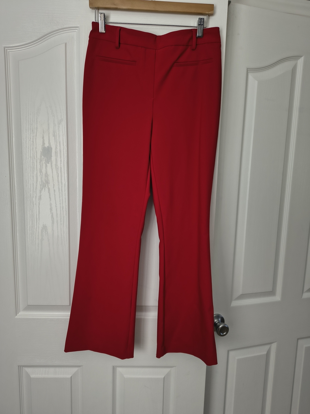 Rachel Zoe Vibrant Red Flare Leg Trouser Pants